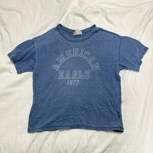 American Eagle Outfitters Indigo Blue Graphic Tee
